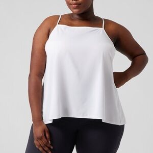 Athleta Hayes Pleated Sleeveless Tank Top Size XL